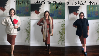 Three Ways to Style a Jersey Dress