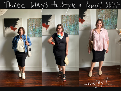 Three Ways to Style a Pencil Skirt