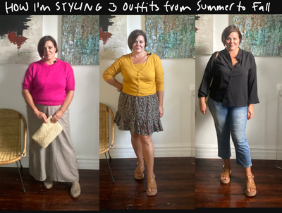 How I'm Styling 3 Outfits from Summer to Fall