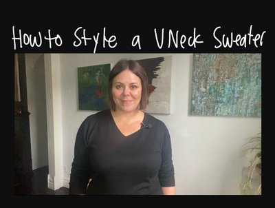 How To Style A V Neck Sweater