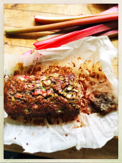 Healthy Rhubarb Loaf Recipe from Donna Hay