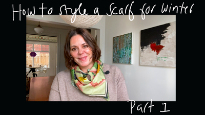 How to Style a Scarf for Winter Part ONE