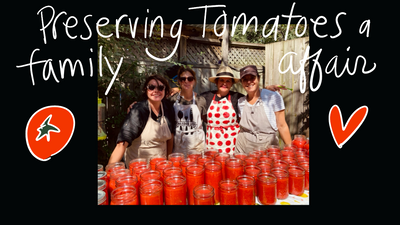 Preserving Tomatoes a Family Affair