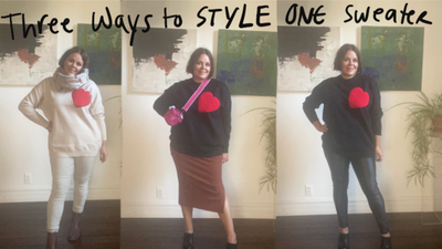 Three Ways to Style ONE Sweater