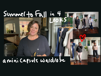 Summer to Fall a Mini Capsule Wardrobe in 4 Looks